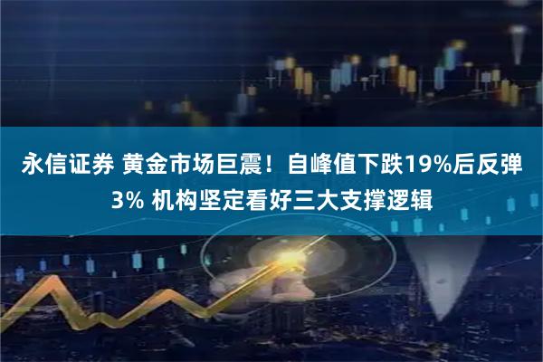 永信证券 黄金市场巨震！自峰值下跌19%后反弹3% 机构坚定看好三大支撑逻辑